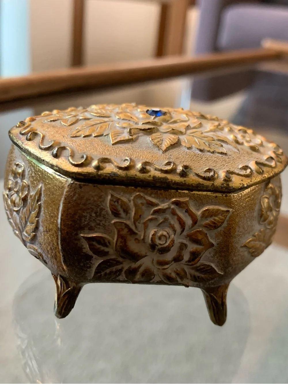 Small Vintage 1970’s Jewelry Box